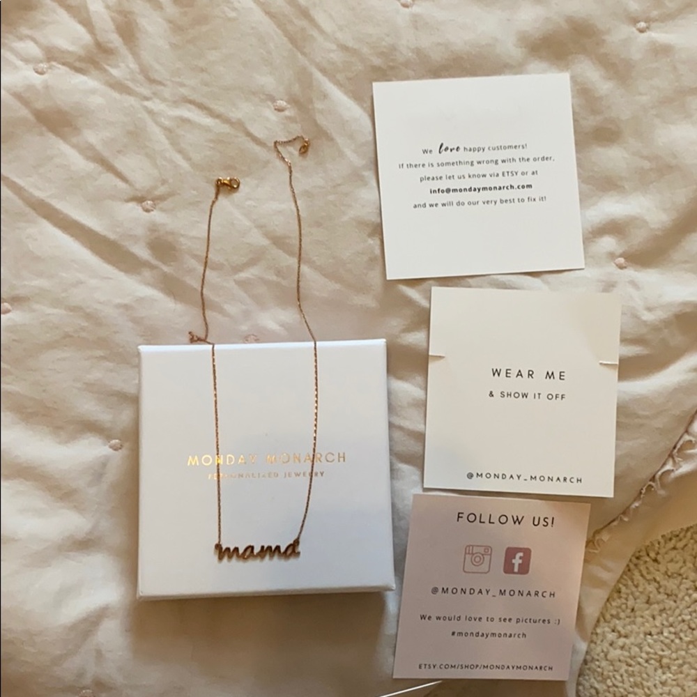 NWT MAMA necklace from Etsy never worn!
